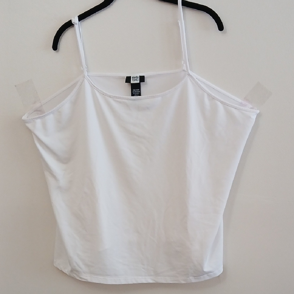 Studio 1940 White Camisole, 26/28W
